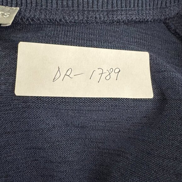 Talbots Dress Womens 2X Blue V-Neck Polyester Spandex Casual NWT DR-1789 - Picture 2 of 7